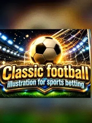 Classic football illustration for sports betting at Spinfin